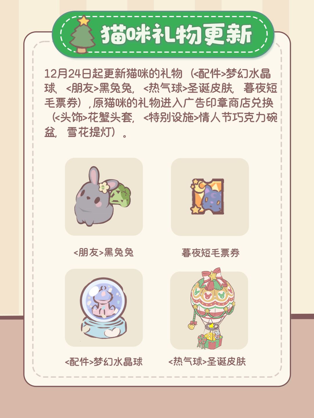 更新公告 | 猫咪礼物圣诞上新喵~ 2