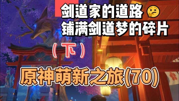 【原神】剑道家的道路铺满剑道梦的碎片(下)-从零开始玩原神(70)截图