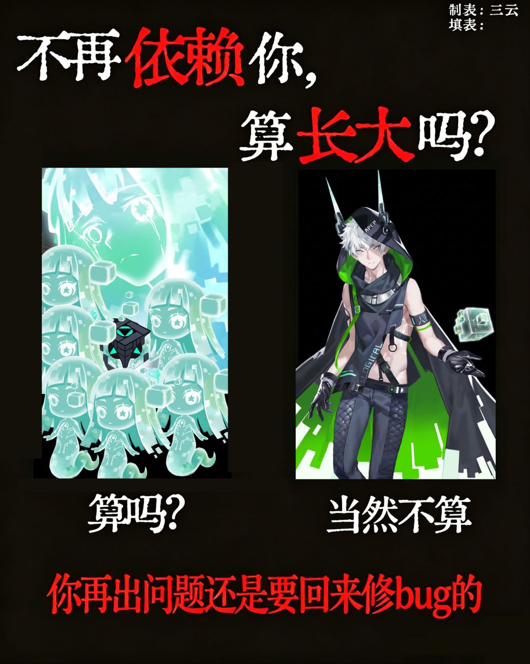 不再依赖你算长大吗? 1