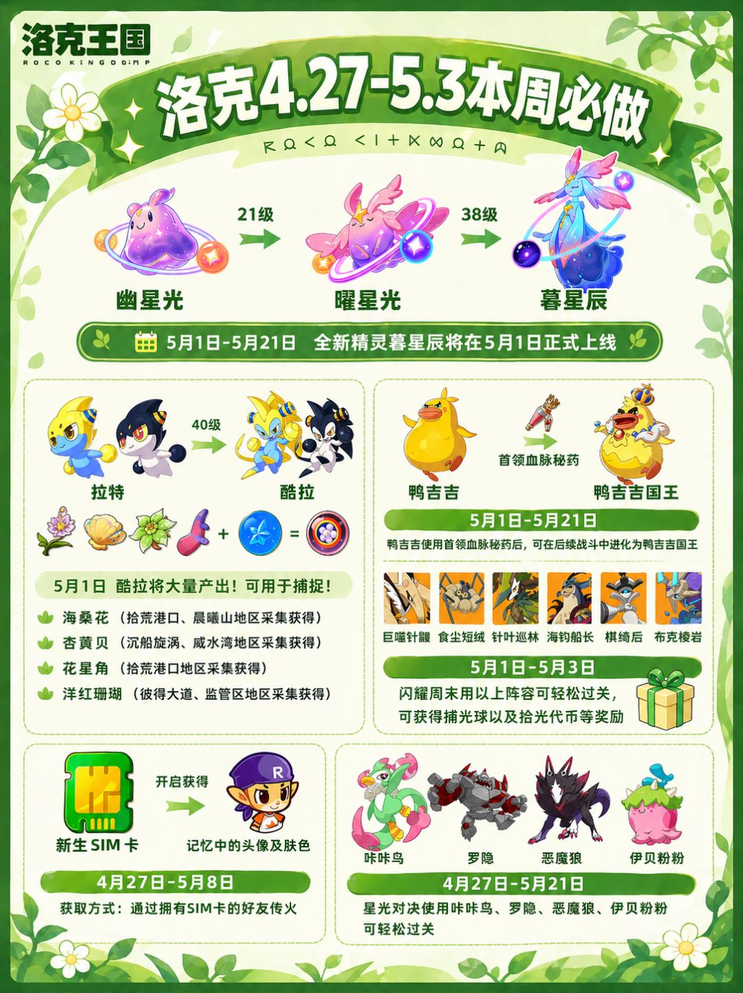 洛克王国世界最新一周必做! 1
