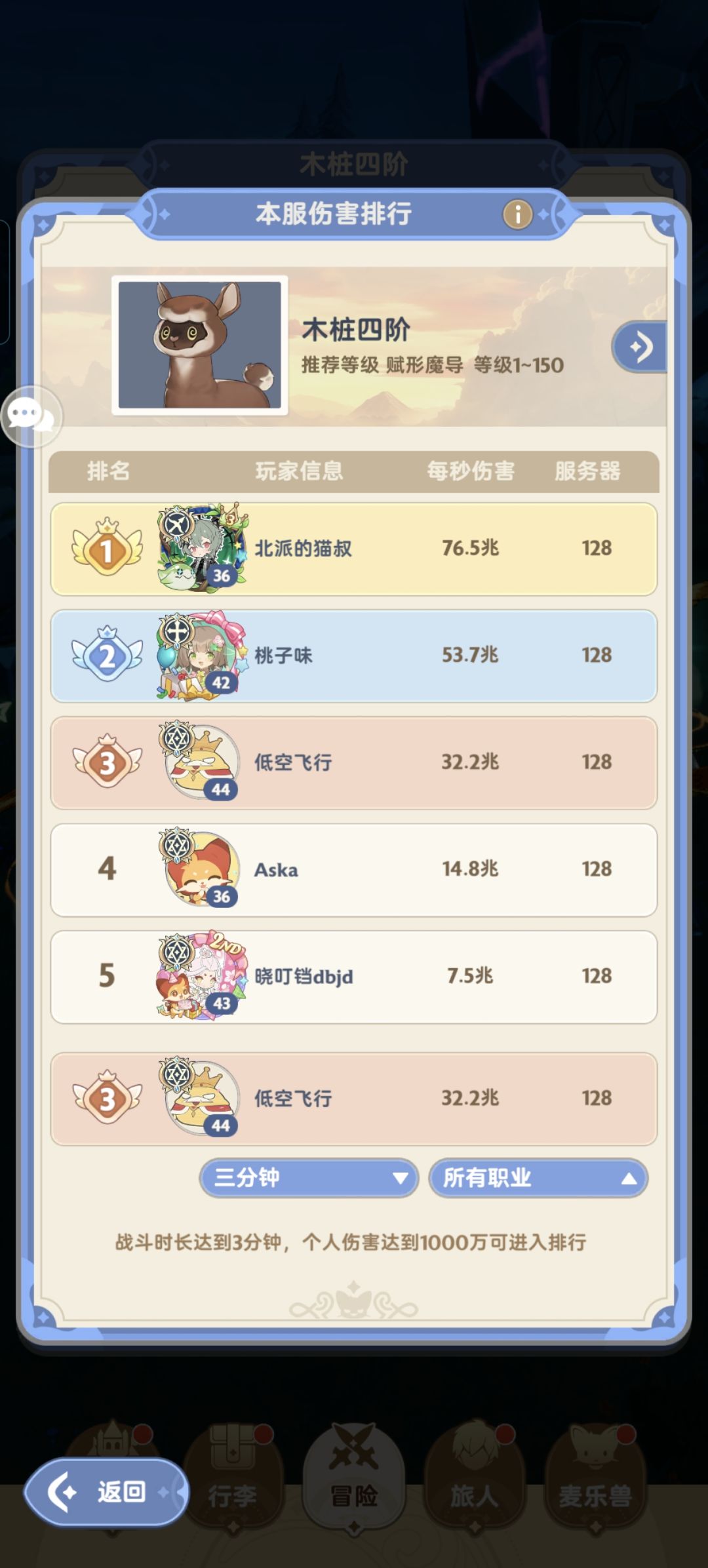 更新下4转法师44级的伤害 2