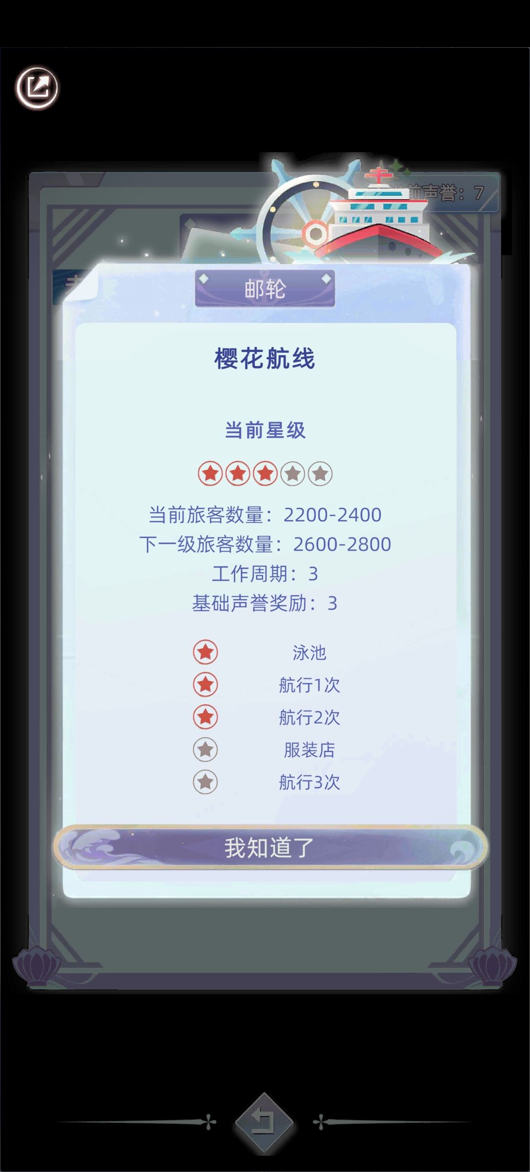 新职业邮轮船员攻略 3