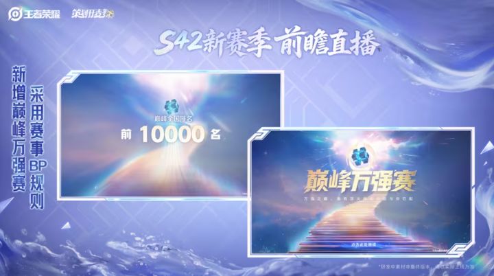 《王者荣耀》S42赛季颠覆性革新!巅峰赛整合五路积分新增万强榜截图