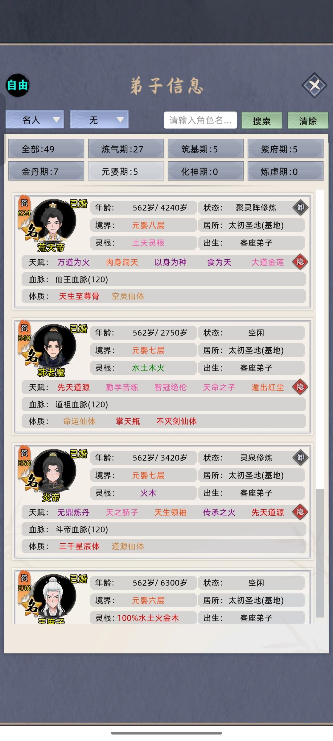 五大名人 1