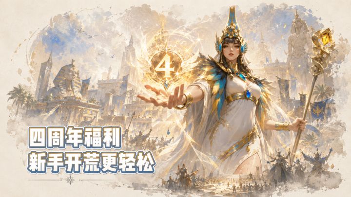 四周年福利真给!战争之轮送五星资源,新手开荒更轻松截图