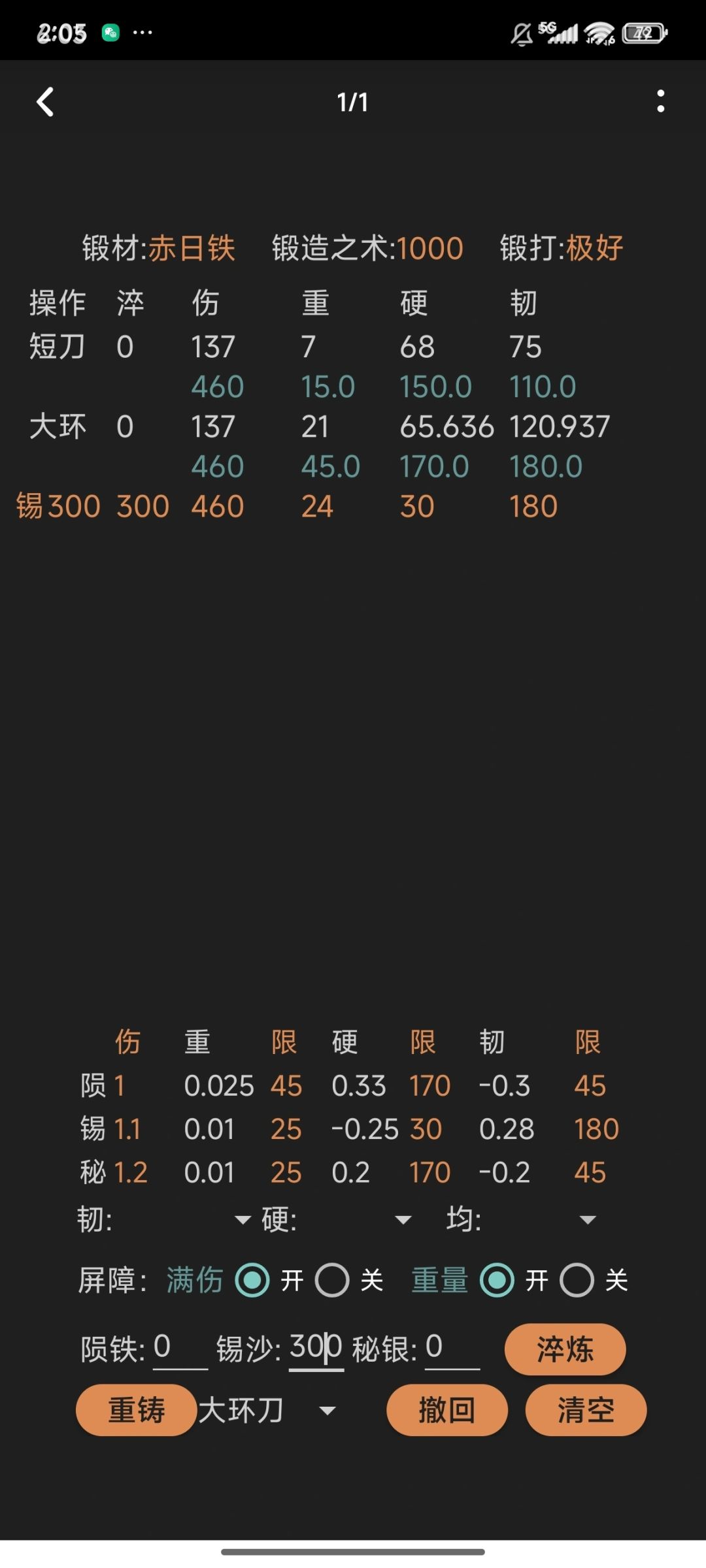 2把大环刀 1