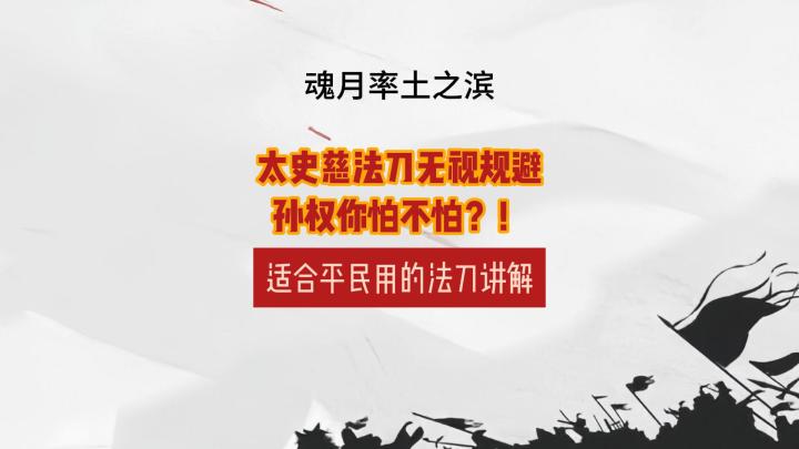 魂月： 太史慈法刀无视规避，孙权你怕不怕？！适合平民用的法刀讲解截图