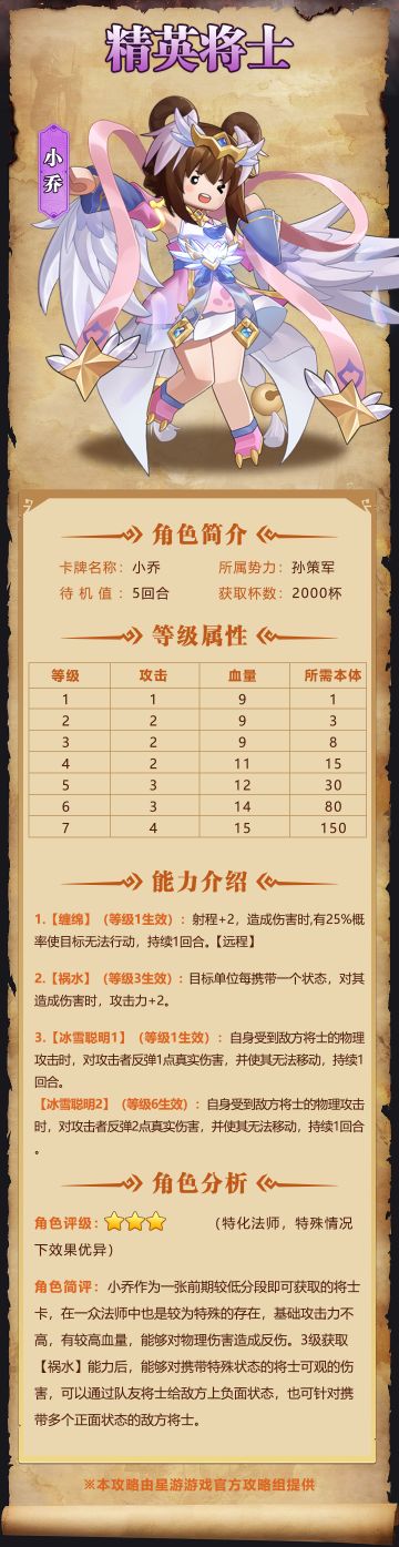 【奇兵群雄传】| 小乔