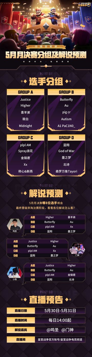 CRCC5月月决赛来临！