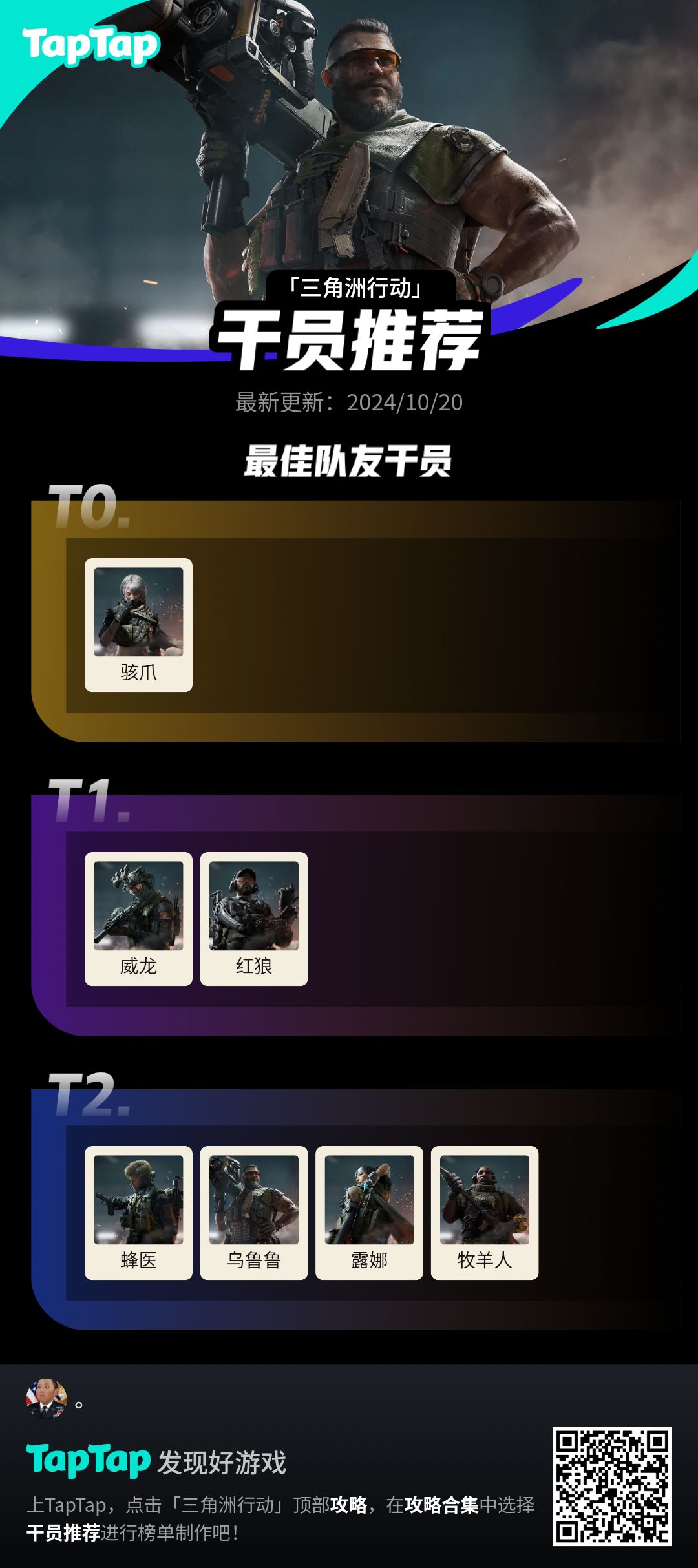 #三角洲行动干员推荐截图