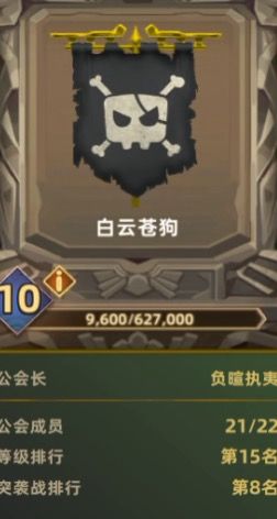 十级公会收人截图