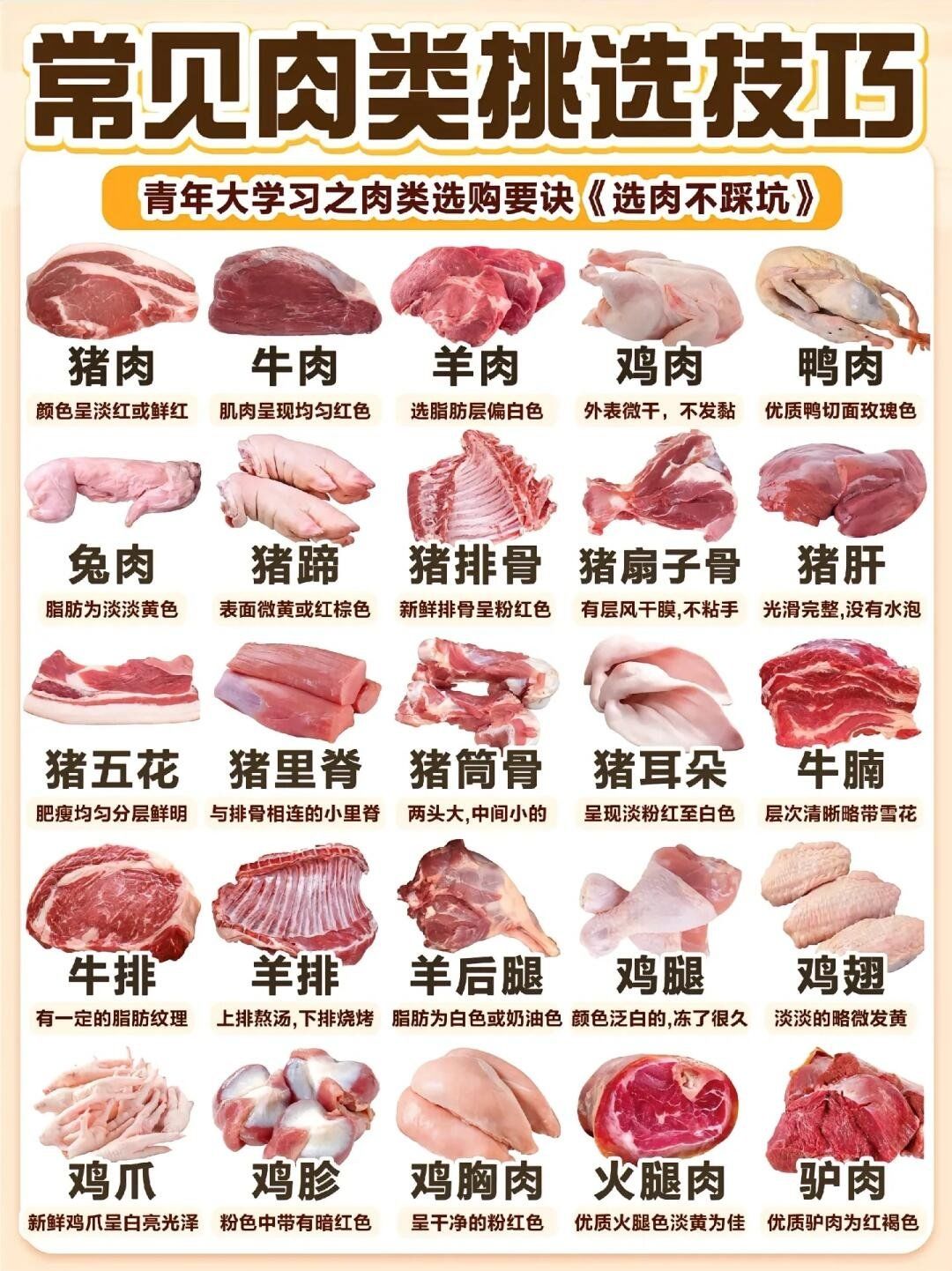 🌟青年大学习|常见肉类挑选技巧🌟 1