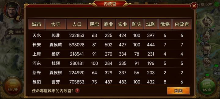 内政官任免能不能加个全部任免功能?截图