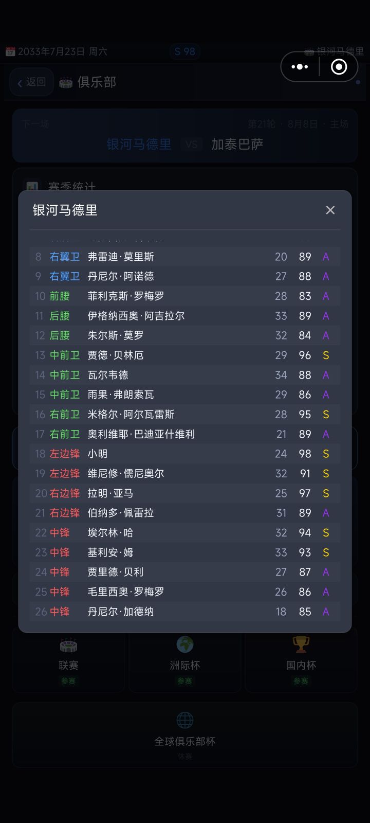 作者皇马球迷吧，这阵容[表情_吃瓜]截图