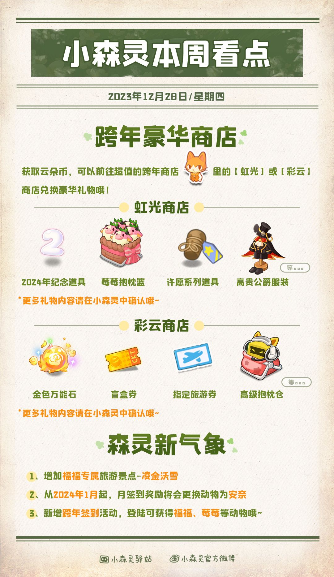 本日更新看点!元旦还会送福利哦~ 2