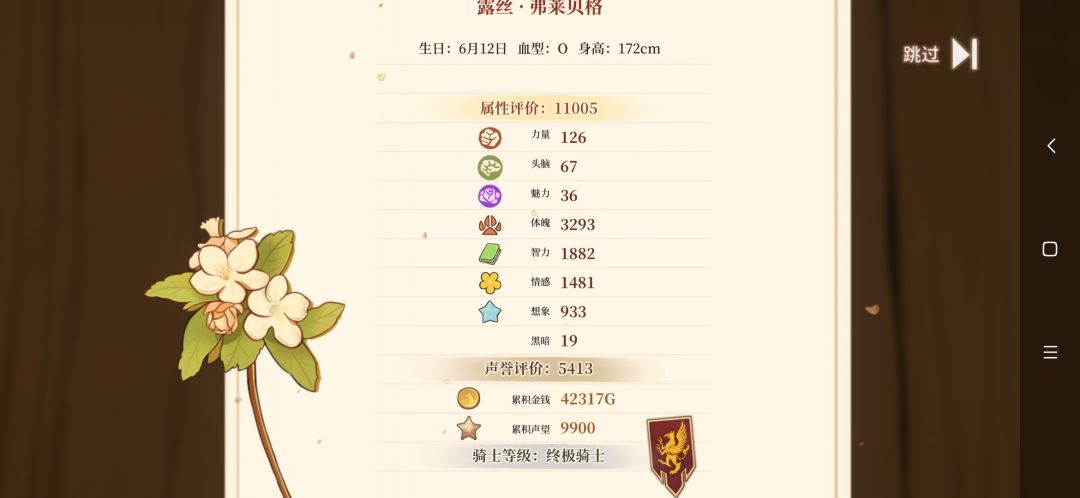 一周目结束 4