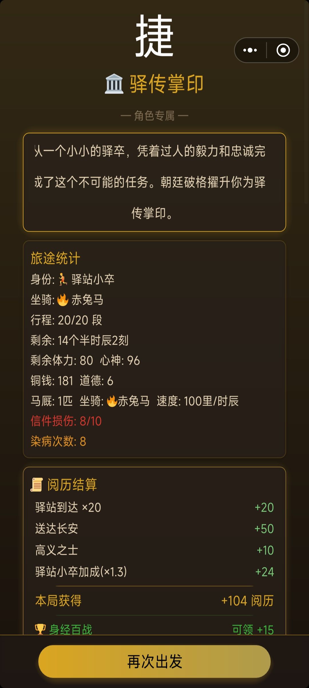 22铜币的赤兔马,但是为什么成就没完成? 2