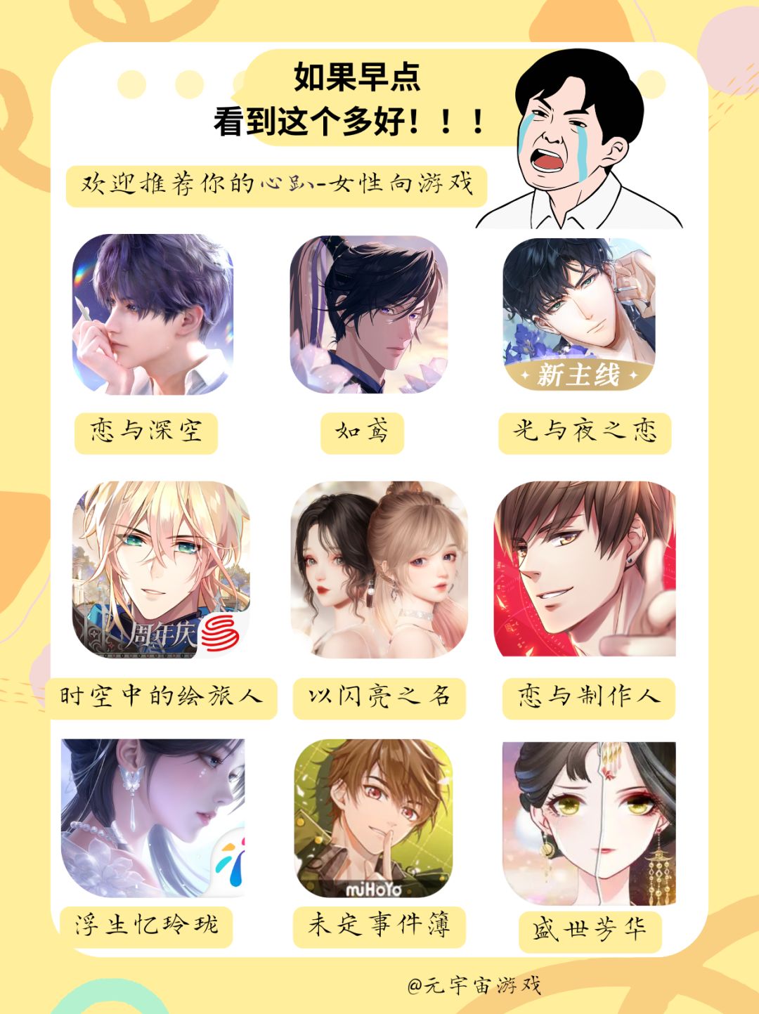女性向游戏大集合,你的最爱上榜了吗?🎉👑 1