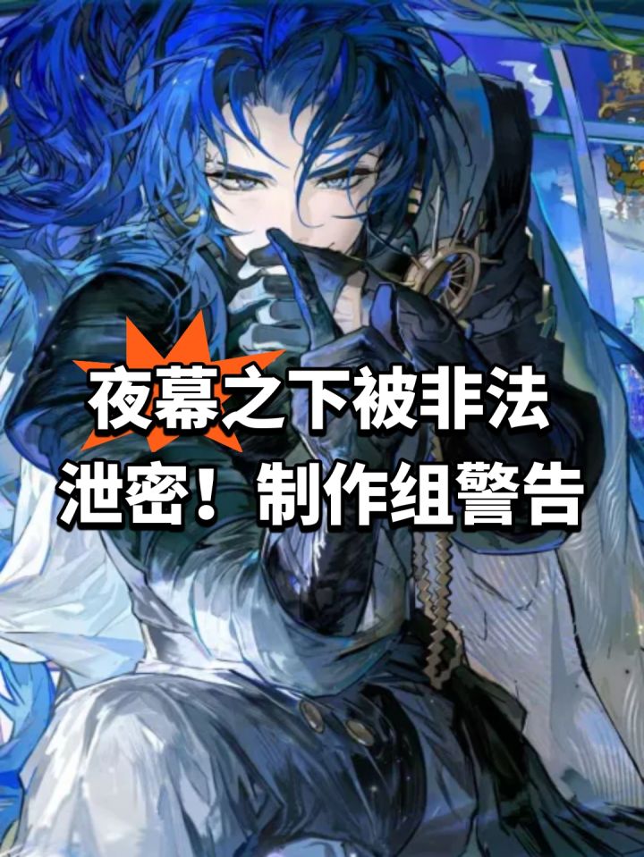 夜幕之下被非法泄密!制作组警告截图