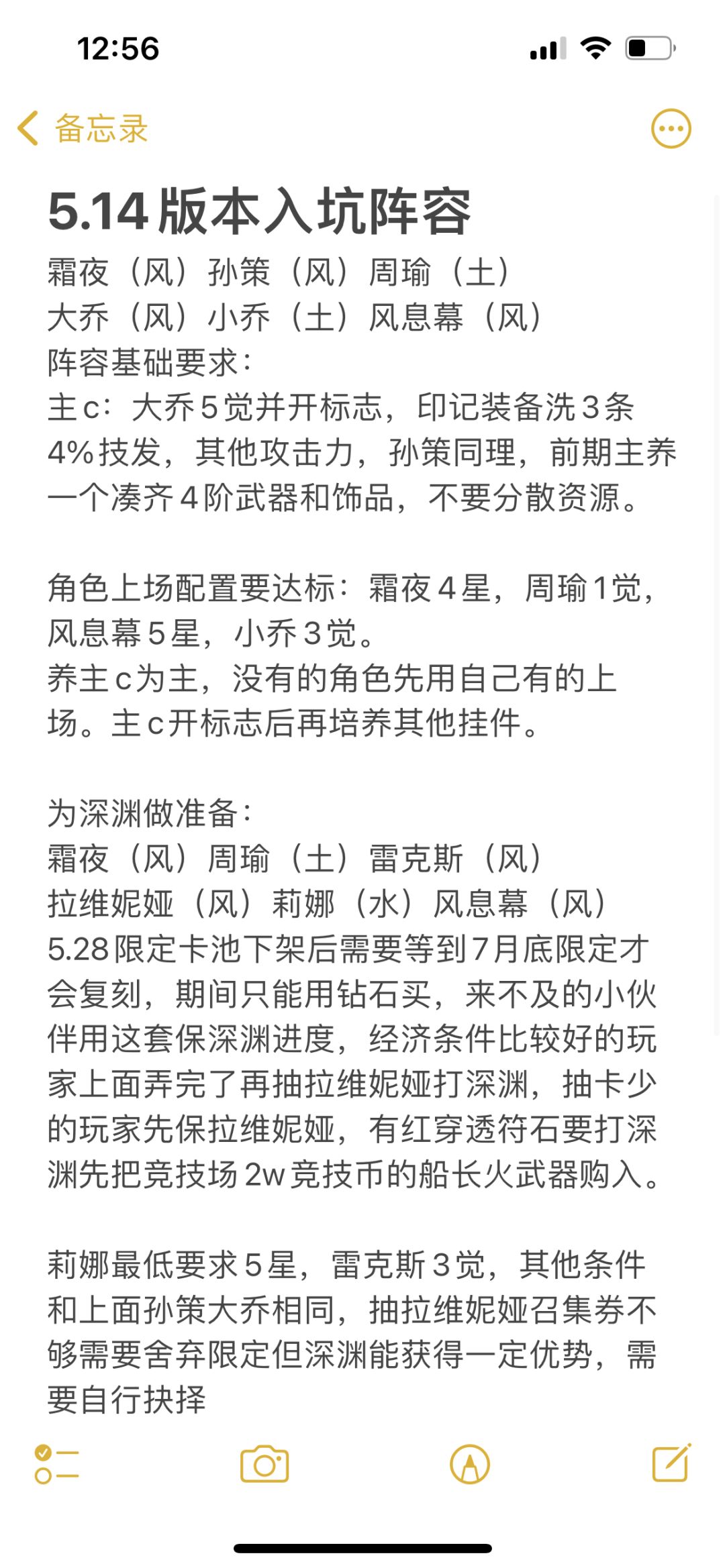 4月28号版本阵容配队截图