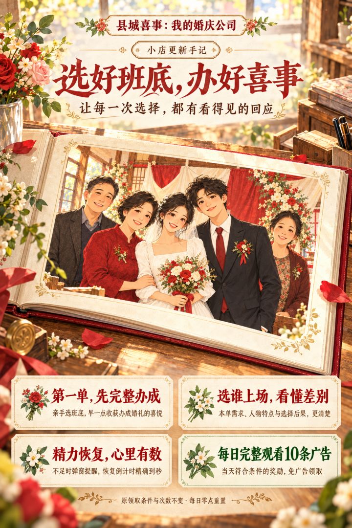 更新公告|选好班底,办好喜事截图