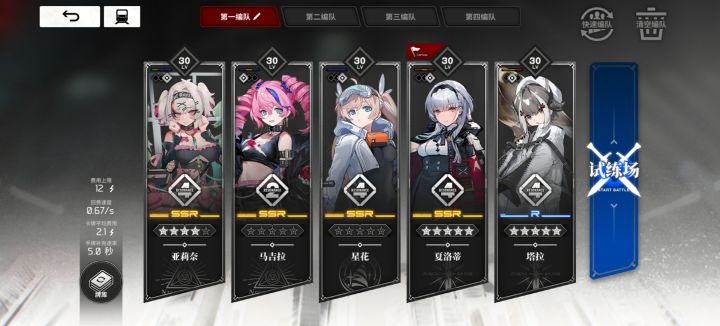 感觉很无敌的队伍截图