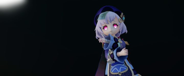 【原神/MMD】七七的柔软体操【七七/LUVORATORRRRRY!】截图