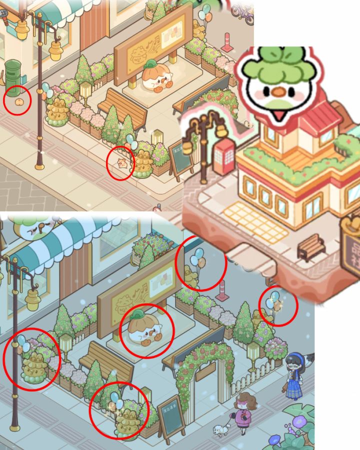 整理了地图上全部能点出金币的位置截图