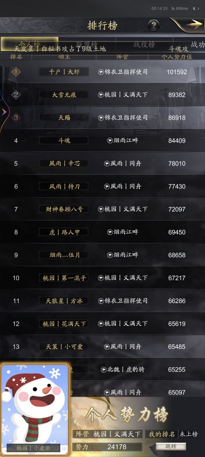 神将三国六雄争霸53区势力排石名截图
