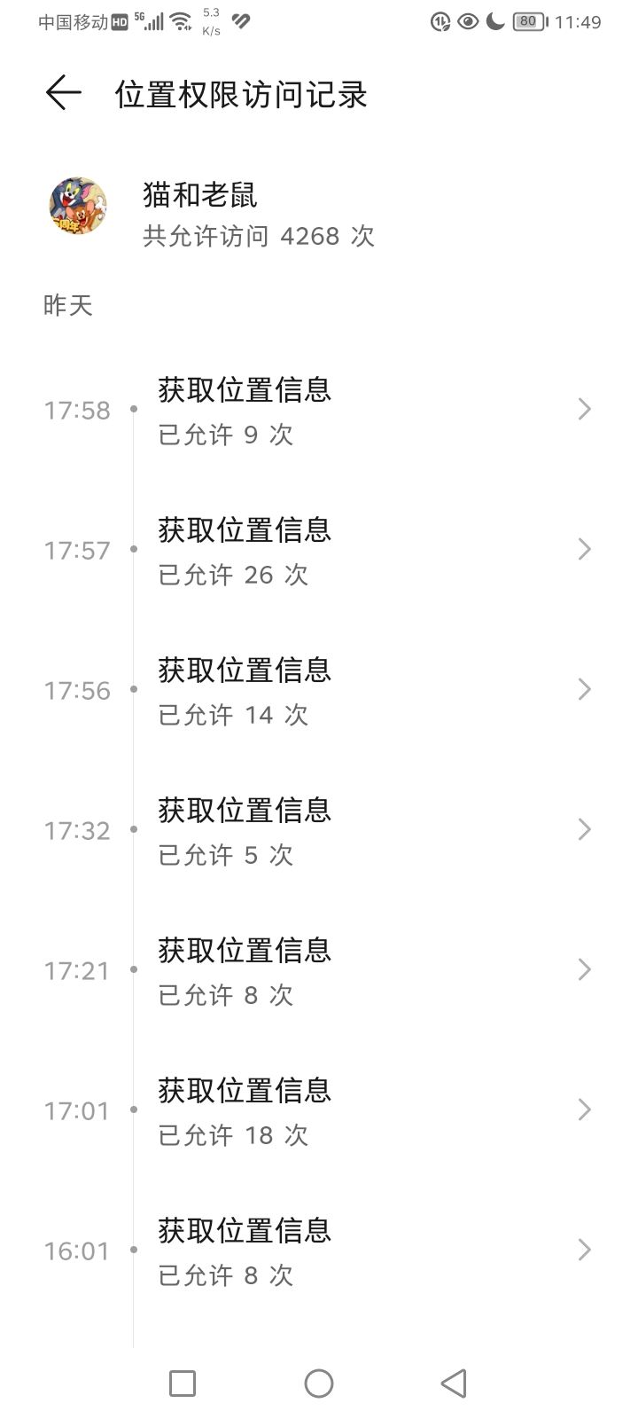 猫鼠为什么需要访问那么多次位置信息？ 2