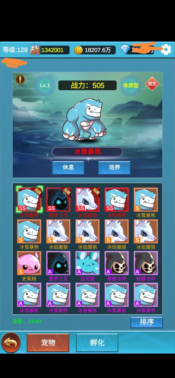 游戏更新了,加入了宠物助战系统截图