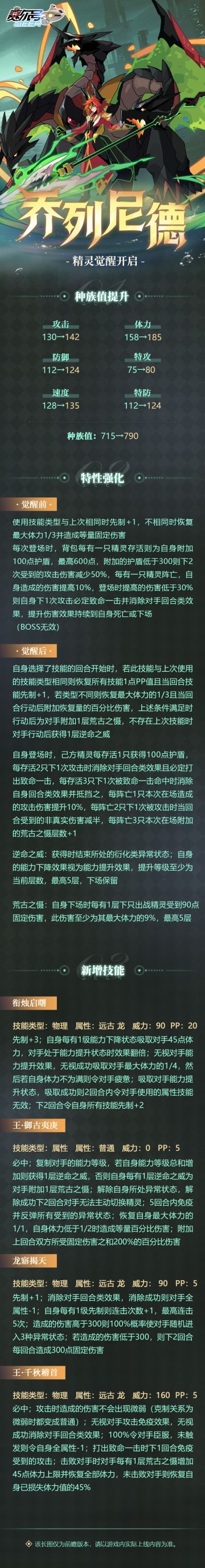《赛尔号巅峰之战》乔列尼德精灵觉醒即将到来！