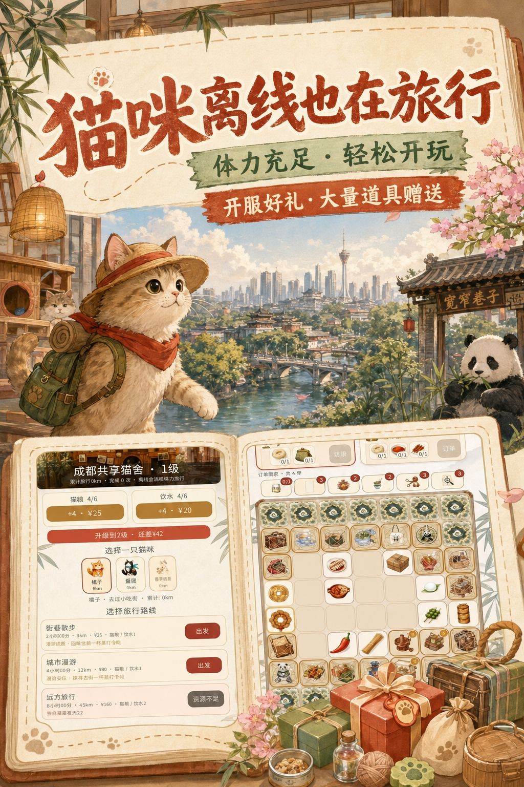 《一路合成去旅行》测试现已开启|合成都风物,携猫咪共赴旅程 4