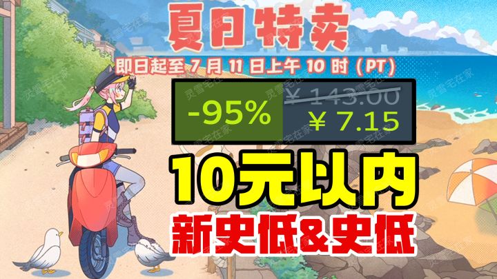 什么!10元以内?深度折扣新史低【Steam夏促】截图