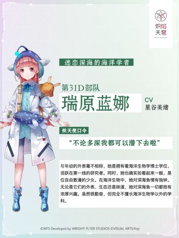 【角色介绍】瑞原蓝娜