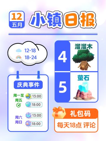 5月12日小镇日报溜溜木萤石兑换码 每日更新