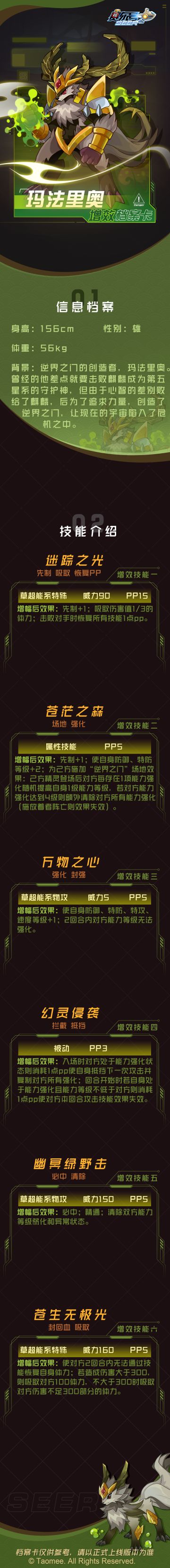 《赛尔号》玛法里奥增效强化档案卡