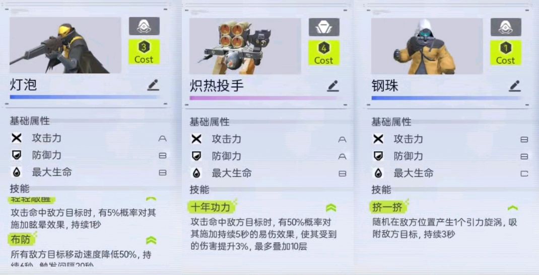 记录一下常用的帕鲁和技能组合截图