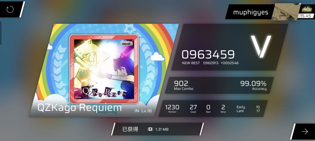 拇指击败Inverted World!!!(性歌两个月😭) 4