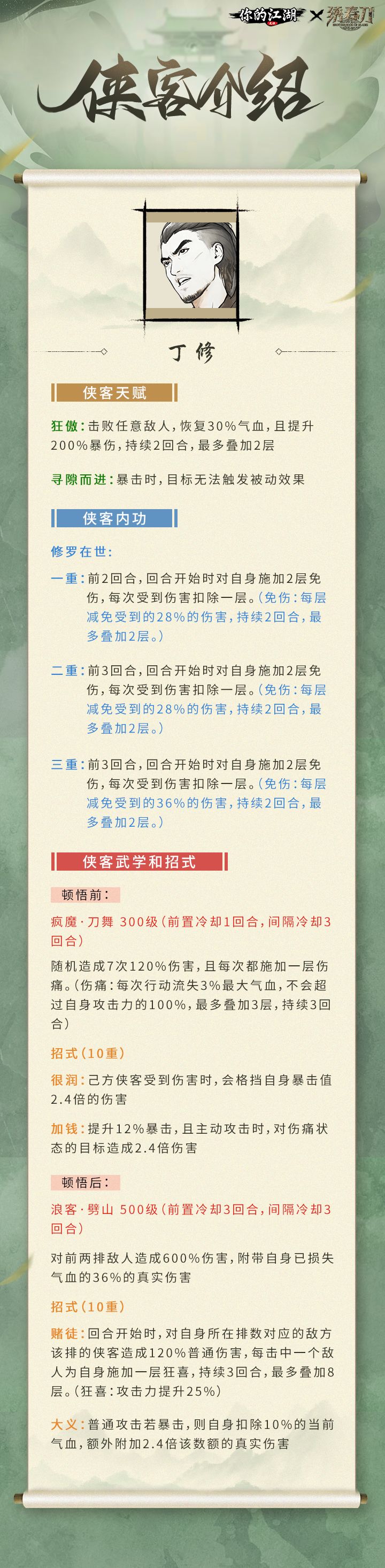 丁修正经攻略 1