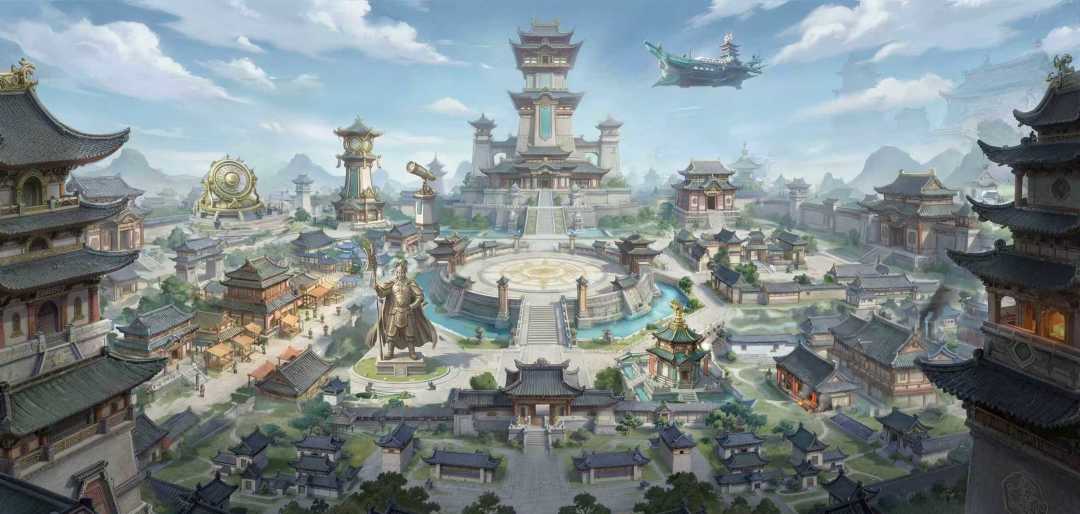 新主城原画曝光!地道三国味 1