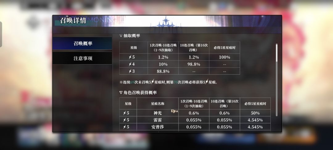 连续20抽没有四五星 1