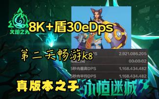 8K盾30eDps第二天畅游K8，火炬之光无限新赛真版本之子猫女