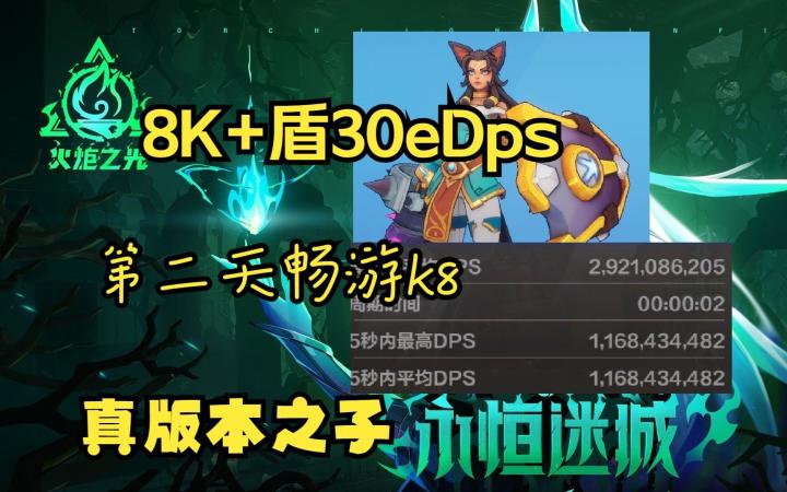 8K盾30eDps第二天畅游K8,火炬之光无限新赛真版本之子猫女截图