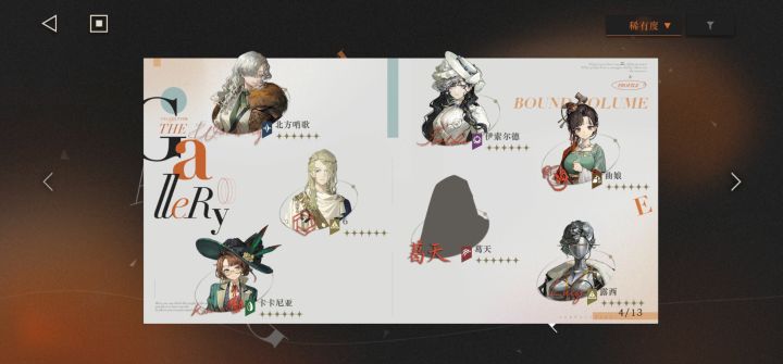 还差哪几个六星?截图