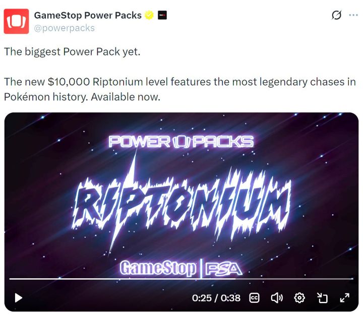GameStop推万元宝可梦卡包！超一半概率血亏截图