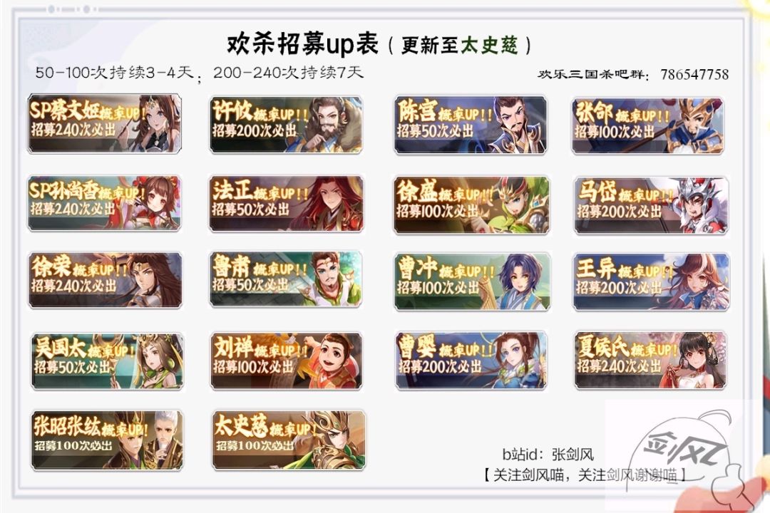 武将招募up 1