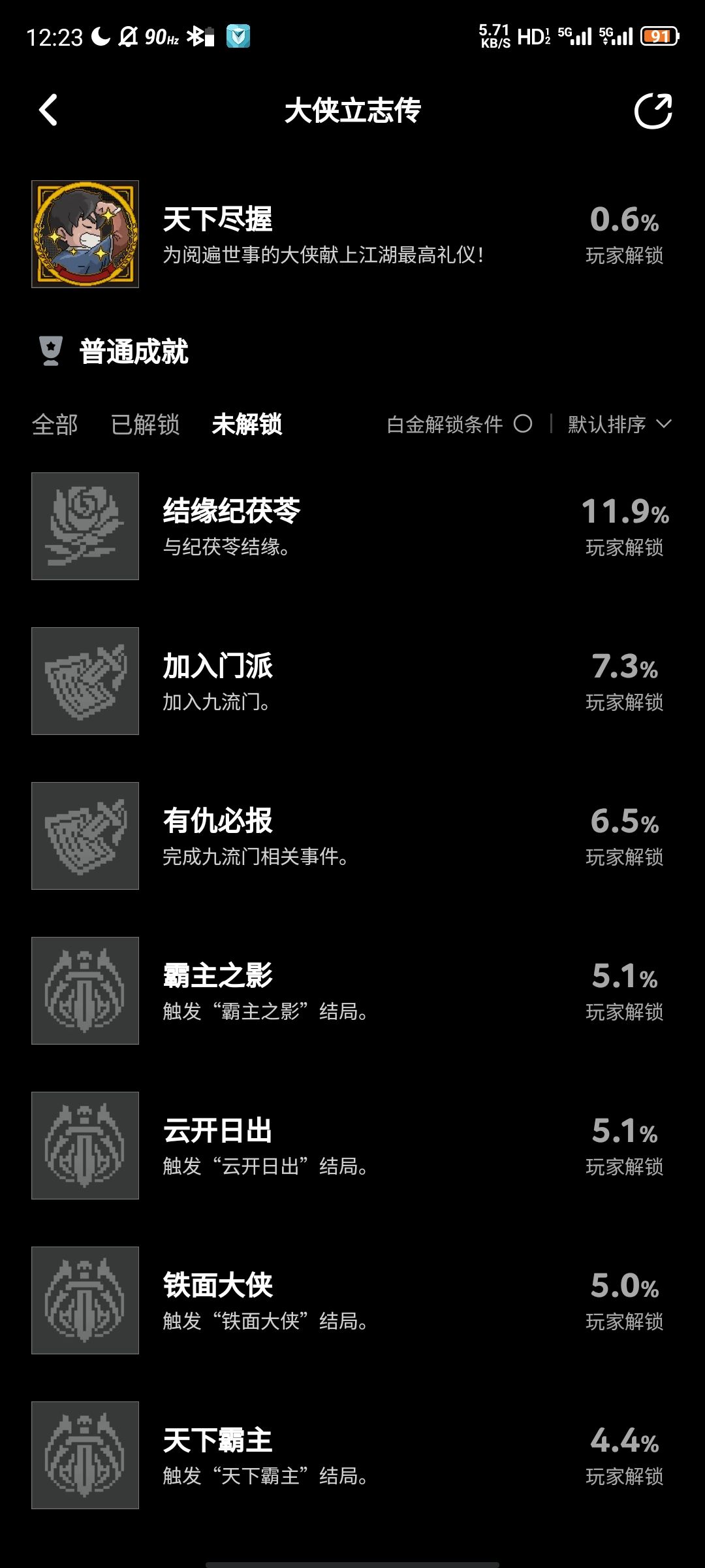 为啥Tap上不显示成就 2