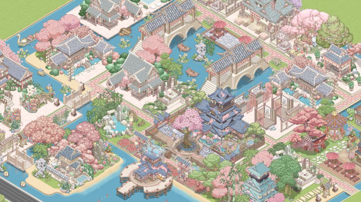 【梦幻的城】和风时光镇系列布局截图