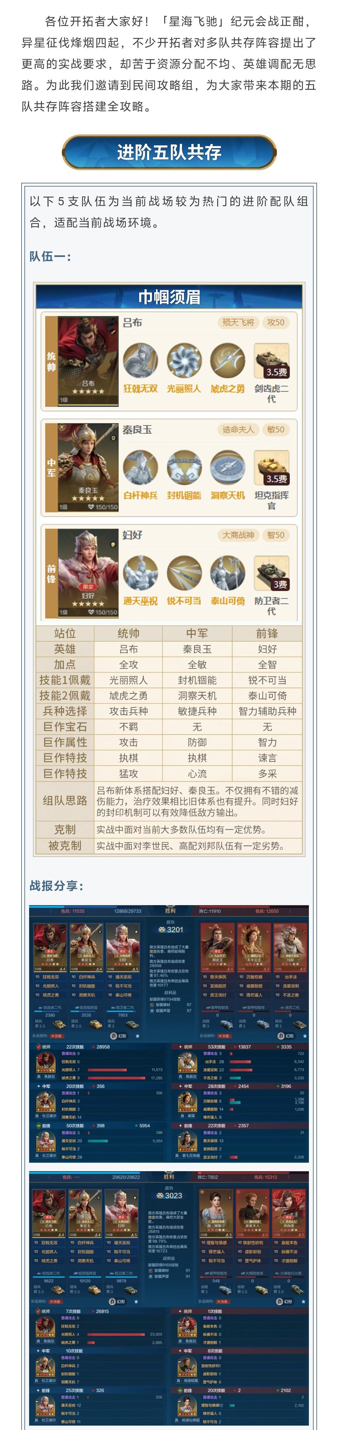攻略分享丨「星海飞驰」X4五队共存攻略截图
